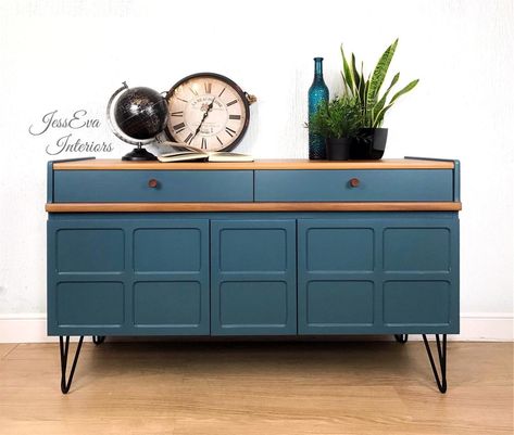 Furniture Salve, Dream Cabinet, Nathan Furniture, Sideboard Upcycle, Mid Century Modern Sideboard, Retro Cabinet, Retro Sideboard, Farmhouse Sideboard, Painted Sideboard