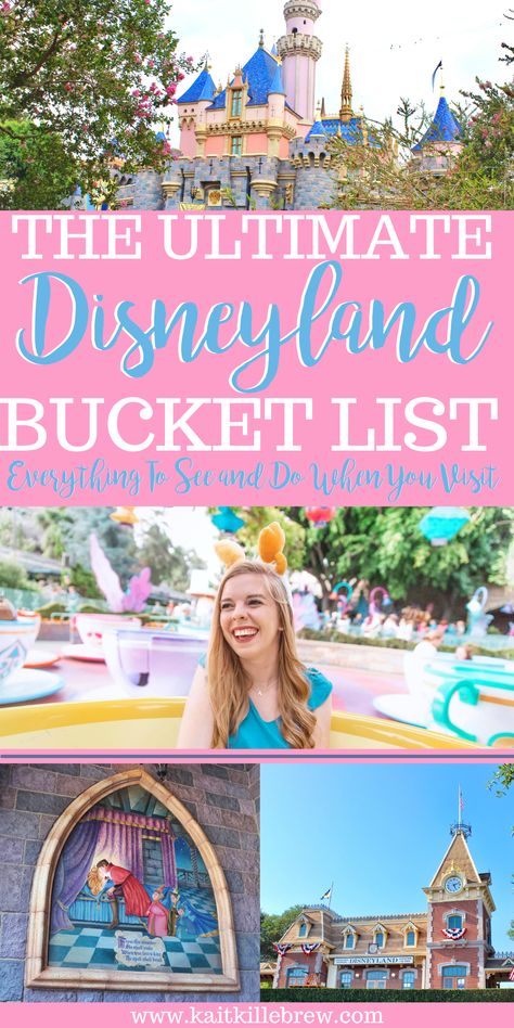 Ultimate Disneyland Bucket List, Disneyland Bucket List, Disneyland Must Do, Things to do at Disneyland, Disneyland Secrets, Disneyland California, Disneyland Resort, Disneyland Tips, Disneyland Food, Disneyland Aesthetic, Disneyland California Pictures, Disneyland Tips and Tricks, Disneyland Tips for Adults, Kait Around The Kingdom, @kaitkillebrew, Disneyland Vacation Planning, Disneyland Vacation, Disneyland 2021, Disneyland Planning, Disney Bucket List, Disney Bucket List Ideas, Disneyland CA Disneyland Best Time To Go, Disneyland Must Do List, Fun Things To Do At Disneyland, 2 Days At Disneyland, Things To Do Near Disneyland, Disneyland To Do List, Best Things To Do At Disneyland, Disneyland Things To Do, Disneyland Day Trip