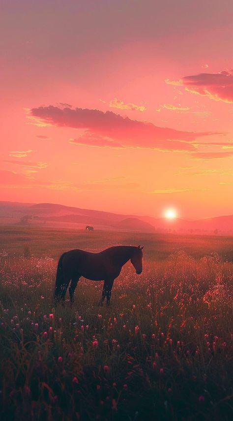 Cute Country Wallpapers For Phones, Horse Pictures Aesthetic, Horse Art Wallpaper, Devyn Core, Horse Sunset, Horse Background, Wild Horse Pictures, Country Sunset, Country Backgrounds