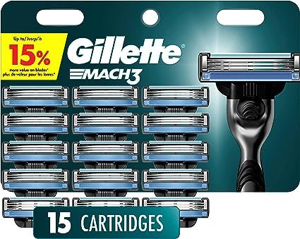 3 BLADES feature open-blade architecture for easy rinsing LUBRICATION STRIP helps the razor glide to ensure a smooth shave STRONGER-THAN-STEEL razor blades that stay sharper longer (vs. Sensor3) Each refill lasts up to 15 COMFORTABLE SHAVES REFILLS FIT ALL MACH3 RAZOR HANDLES Gillette Razor, Hair Removal Products, Gillette Venus, Shave My Head, Shaving Hair, Mens Razors, Body Smells, Smooth Shave, Shave Gel