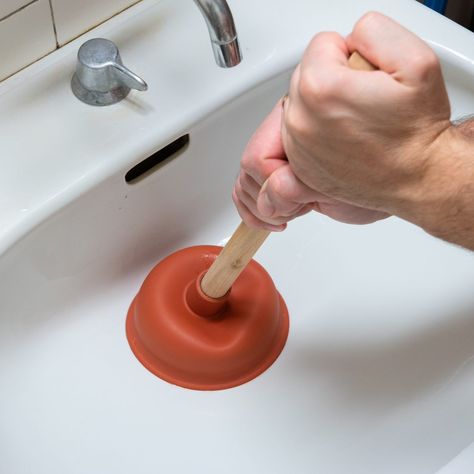 How To Clear Clogged Drains Clogged Sink Drain, Clear Clogged Drain, Clogged Drains, Unclog Drain, Drainage Pipe, Bathroom Drain, Clogged Drain, Wet Dry Vacuum, Family Handyman