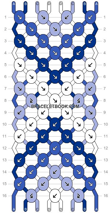 Normal pattern #986 variation #41588 | BraceletBook Zig Zag Lines, Bracelet Template, Rainbow Loom Patterns, Pony Bead Bracelets, String Bracelet Patterns, Diy Friendship Bracelets Tutorial, Bracelet Crochet, Friendship Bracelet Patterns Easy, Cute Friendship Bracelets