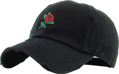 Rose Embroidery Designs, Distressed Baseball Cap, Vintage Baseball Caps, Women Hats, Distressed Hat, Style Steal, Rose Vintage, Hat Baseball, Dress Gloves