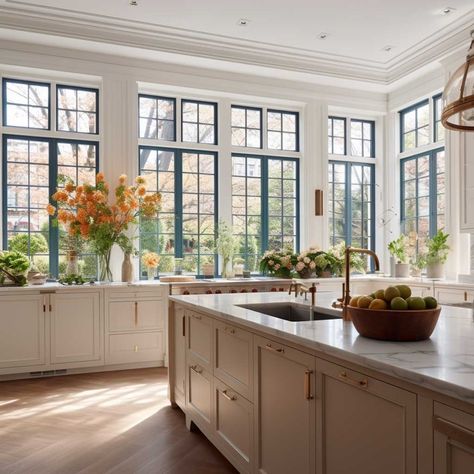 Master the Art of Decorating with Crown Molding Around Windows • 333+ Images • [ArtFacade] Range With Window Behind, Windows In The Kitchen, Kitchen Sink Wall With Window, Window Above Range, Sink In Bay Window Kitchen, Window Over Range, Kitchen Full Of Windows, Kitchen With All Windows, Range Hood In Front Of Window