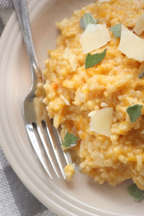 Easy Butternut Squash, Parmesan Risotto, Baked Butternut Squash, Butternut Squash Puree, Squash Risotto, Butternut Squash Risotto, Arborio Rice, Butternut Squash Recipes, Risotto Recipes