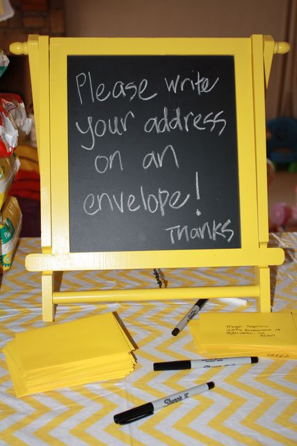 Oh my heavens this is a great idea!  It would have made things so much easier, and I probably would have mailed out the thank you's in time too! Fiesta Shower, Grey Baby Shower, Grad Party Ideas, Fiesta Baby Shower, בר מצווה, Graduation Party Ideas, Wedding Reception Ideas, Diaper Cakes, I Got Married