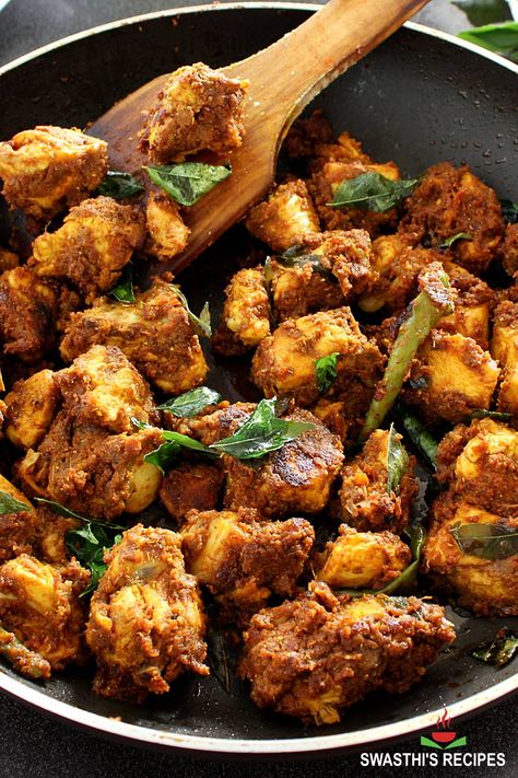 Chicken Fry Dry Chicken Recipes, Chicken Recipes Indian, Chicken Fry Recipe, Chicken Masala Recipe, Korma Recipe, Chicken Fry, Aloo Recipes, Indian Chicken Recipes, Dum Biryani