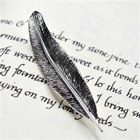 Martha Jackson Sterling Silver Feather Brooch Feather Brooch, Silver Feather, Silver Pin, Silver Brooch, Affordable Jewelry, Gifts For Nature Lovers, Recycled Sterling Silver, Boutique Jewelry, Silver Fashion