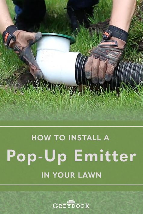 If you need to improve your downspout drainage, consider installing a pop-up emitter. This affordable DIY project won’t take longer than an afternoon for even an inexperienced do-it-yourselfer. Pop Up Drain Emitter, Downspout Drainage, Gutter Drainage, Water Collection System, Landscape Drainage, Drained Battery, Yard Drainage, Drainage Solutions, Water Collection