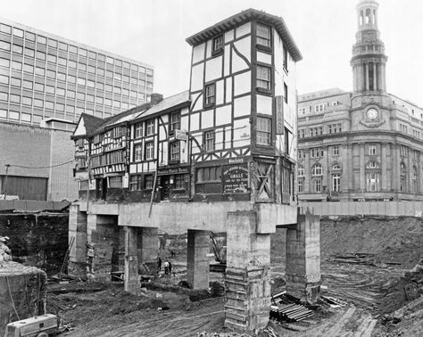 Manchester City Centre, Word Building, Centre Commercial, Manchester England, Salford, Greater Manchester, Stilts, Old Building, Local History