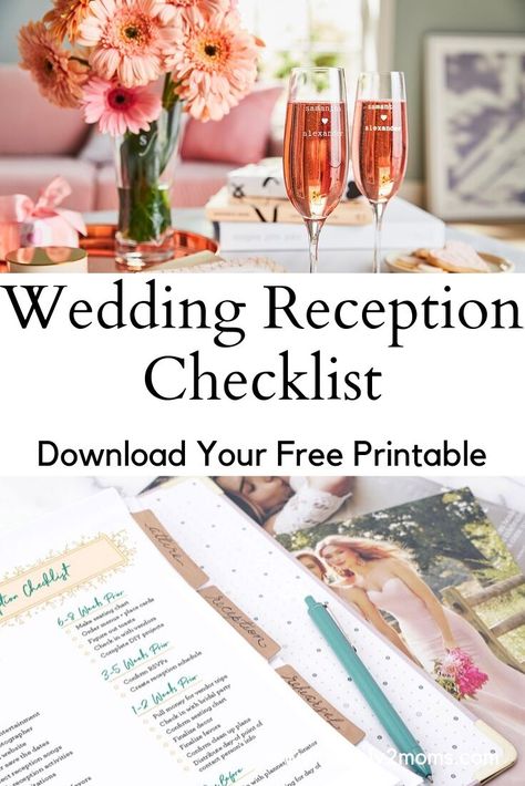 Reception List For Wedding, Wedding Reception Essentials List, Wedding Reception List Of Events, Wedding Reception Must Haves, Wedding Reception List, Wedding Reception To Do List, Wedding Reception Checklist Printable, How To Plan A Wedding Reception, Wedding Reception Decor Checklist