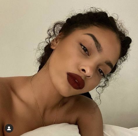 Red Lipstick, A Woman, White Dress, Bed, Makeup, Red, White, Instagram, Black