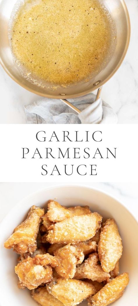 Garlic Parmesan Dressing Recipe, Garlic Sauce For Pasta Simple, Parmesan Garlic Dipping Sauce, Easy Garlic Sauce Recipe, Simple Wing Sauce Recipes, Butter Garlic Parmesan Sauce, Butter Garlic Wing Sauce, Butter Garlic Parmesan Wing Sauce, Sweet Garlic Sauce