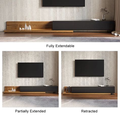 Walnut Media Console, Walnut Tv Stand, Living Tv, Tv Stand Console, Tv Stand With Storage, Tv Wall Design, Tv Unit Design, Tv Stand Wood, Modern Tv Stand