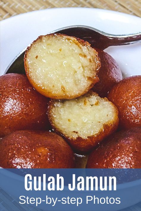 Milk Powder Gulab Jamun Recipe, Easy Gulab Jamun Recipe, Diwali Recipes, Gulab Jamun Recipe, Jamun Recipe, Diwali Food, Gulab Jamun, Indian Dessert Recipes, Indian Sweet