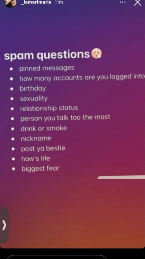 Things To Put On Instagram Story, Likes On Instagram Story, Things For Instagram Stories, Things To Do On Instagram Story, Spam For Instagram, Good Spam Names For Instagram, Ig Spam Post Ideas, Spam Of Me, Insta Spam Profile Pics