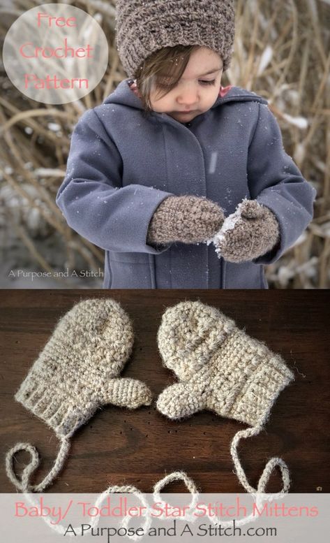 pintrest mittens Crochet Baby Mittens, Crochet Mittens Free Pattern, Toddler Mittens, Crochet Mittens Pattern, Baby Gloves, Kids Mittens, Beanie Hat Pattern, Knitted Mittens, Crochet Toddler