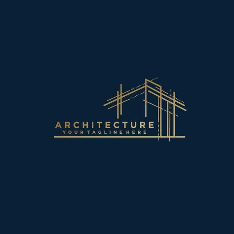 Architect Firm Logo, Interior Architecture Logo Design, Vector Architects, Logo For Architecture Company, Logo Architecture Studio, Classy Logos, Architect Logo, Architecture Logo, Construction Company