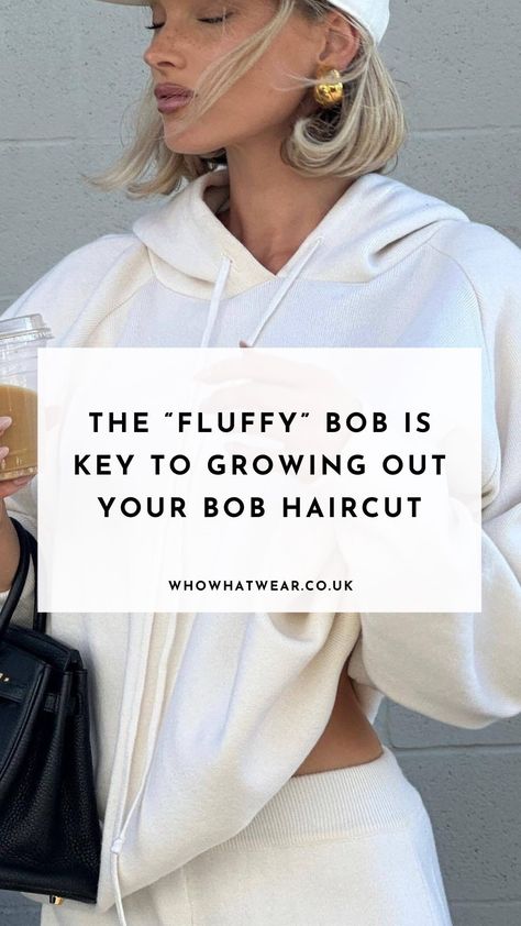 Expert styling tips for your grown out bob. Haircut Growing Out Hair, Growing Bob Out Stages, Grown Out Bob Haircut, Hairstyles For Growing Out A Bob, Hairstyles When Growing Out Hair, Growing Out Bangs Bob, Growing Bob Out, Bob Growing Out Stages, Growing Out Stacked Bob Haircut