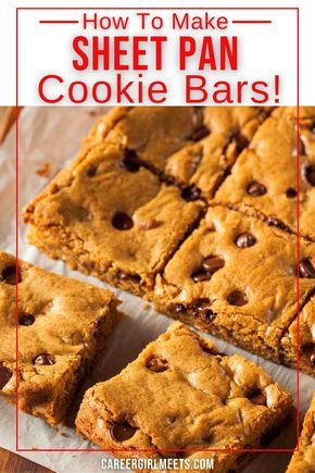 Cookie Bars Sheet Pan, Cookie Bars Chocolate Chip, Sheet Pan Cookie Bars, Brownie Mix Cookies, Pan Cookies, Bars Chocolate, Chocolate Chip Bars, Cookie Recipes Unique, Dessert Bar Recipe