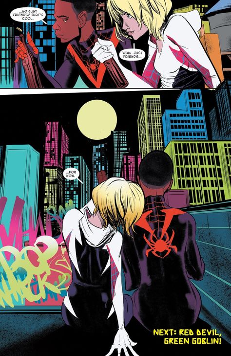 Miles And Gwen, Spiderman And Spider Gwen, Marvel Spider Gwen, Shingeki No Bahamut, Miles Morales Spiderman, Spiderman Spider, Spiderman Artwork, Spider Girl, Marvel Spiderman Art