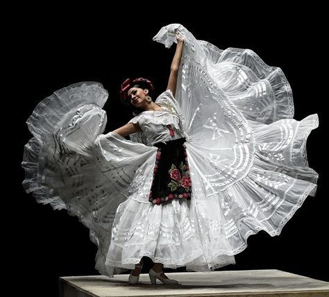 Folklorico Hairstyles, Folklorico Dress, American Girl Ballet, Mexican Dresses Traditional, Folklorico Dresses, Dancing Pose, Mexican Folklore, Traditional Mexican Dress, Ballet Folklorico