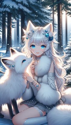 https://pin.it/5w4ONTK6x Fox Girl Art, White Kitsune, Anime Kitsune, Best Anime Series, Christmas Profile Pictures, Female Fox, Kitsune Fox, The Best Anime, Dreamy Artwork