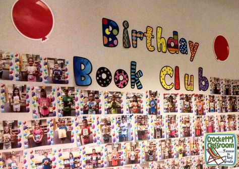 Crockett's Classroom Forever in Third Grade: You Oughta Know About . . . Birthday Book Clubs Clever Classroom Ideas, Classroom Birthdays, Book Club Parties, Pta Ideas, Class Birthdays, Organized Classroom, You Oughta Know, Book Club Reads, Book Cart