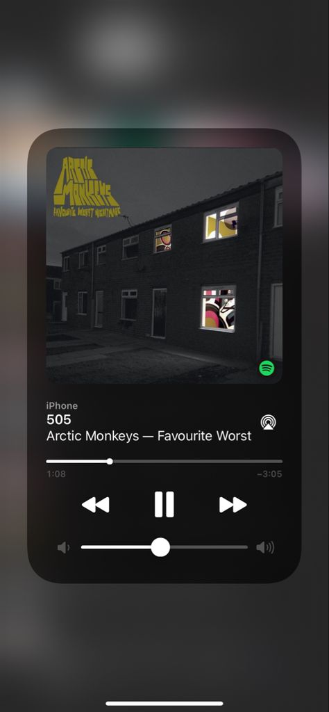 Iphone Music Player, Spotify Screenshot, 505 Arctic Monkeys, Iphone Music, Music Poster Ideas, Music Collage, Artic Monkeys, Music Recommendations, Music Pics