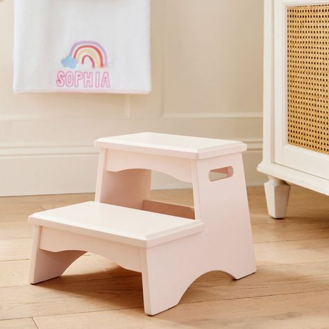 Splish💦 Splash🫧 Time to update their bath🛁 Step Stools, Step Stool Kids, Simply White, Wooden Design, Room Planner, Planner Design, Pottery Barn Kids, Step Stool, Bath Accessories