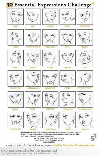 Drawing References Dump - 2 - Imgur Expressions Challenge, Expression Challenge, Facial Expressions Drawing, Drawing Face Expressions, 얼굴 드로잉, 얼굴 그리기, Drawing Faces, Challenge Accepted, Drawing Expressions