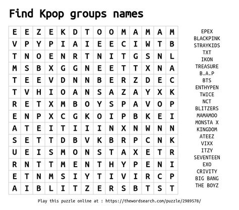 Play games ^^ Kpop Word Search, Star Kids, Bullet Journal School, Play Games, Kpop Groups, Games To Play, Word Search, Positive Quotes, Kdrama