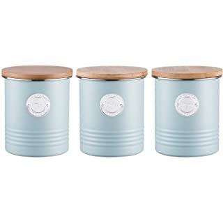 Typhoon Living Cookie Storage, Steel, Blue, 16 x 16 x 18 cm: Amazon.co.uk: Kitchen & Home Tea Coffee Sugar Jars, Glass Kitchen Canisters, Coffee Canisters, Tea Coffee Sugar Canisters, Sugar Storage, Cookie Storage, Sugar Canister, Coffee Canister, Sugar Jar