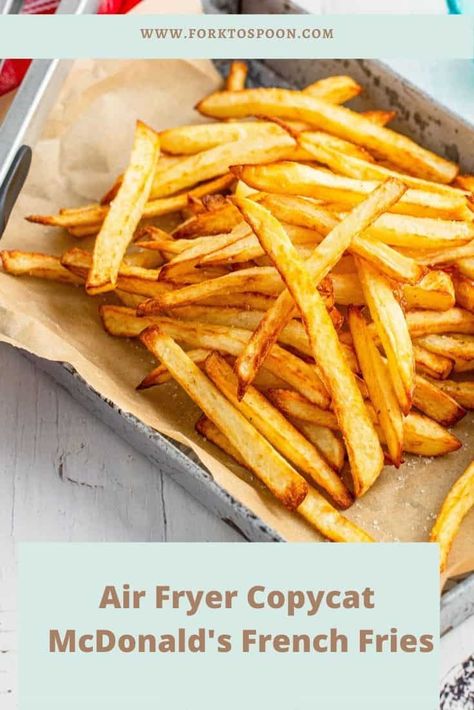 Fries Air Fryer, Mcdonald French Fries, Air Fryer French Fries, French Fries Recipe, Homemade French Fries, Crispy French Fries, Frozen French Fries, Dinner Summer, Blackstone Grill