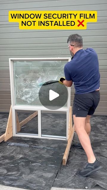 Sonduren Fanarredha on Instagram: "INCREDIBLE window security film 😮@guardianshield_glass invited me to see how you can protect yourself from home invasions by adding security film to your windows im honestly impressed. I had no idea security film could strengthen glass so much! Check them out, link in my bio!" Security Window Film, Window Security, Best Windows, House Decorations, Home Safes, Home Security Systems, Cctv Camera, Protect Yourself, Home Insurance