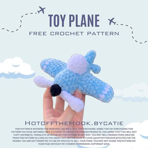 Plane Crochet Pattern Free, Crochet Vehicles Free Pattern, Airplane Crochet Pattern, Crochet Airplane Pattern Free, Amigurumi Quick, Crochet Helicopter, Quick Crochet Patterns Free, Plane Crochet, Airplane Crochet