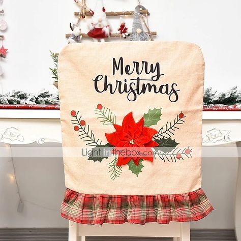 Tree Chair, Linen Chair Covers, Christmas Chair Covers, Chair Back Covers, Dinner Chair, Christmas Chair, Stool Covers, Linen Chair, Merry Christmas Decoration