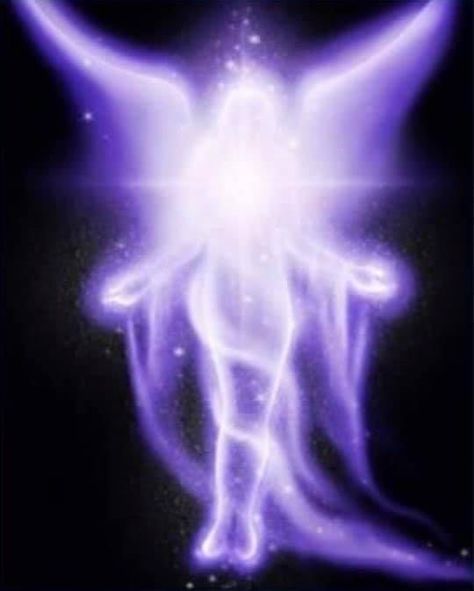 Aura, Angel, Stars, Purple, Blue, White