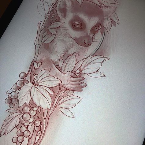 Lemur Tattoo, Animal Sleeve Tattoo, Mandala Tattoo, African Animals, Tattoo Stencils, Mini Tattoos, Animal Tattoos, Love Tattoos, Tattoo You