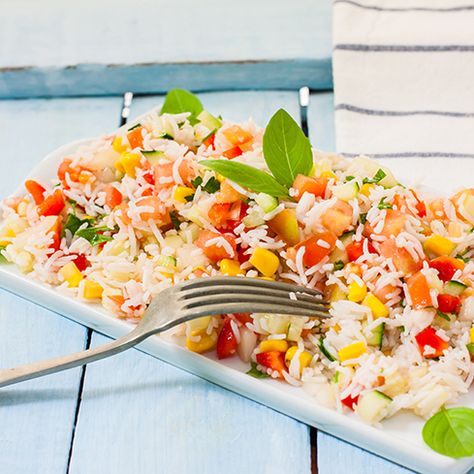 » Recipes : Authentic Royal® Basmati Rice Salad, Healthy Holiday Recipes, Rice Salad, Healthy Holidays, Idee Pasto Sano, Basmati Rice, Filling Recipes, Summer Salads, Lunches And Dinners