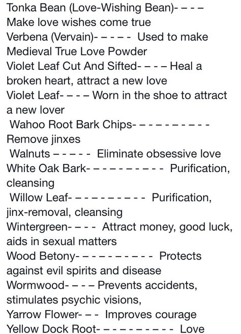 Herbs and their properties Valerian Magical Properties, Valerian Root Magical Properties, Vanilla Magical Properties, Flower Witchcraft, Witchy Herbs, Magick Herbs, Magickal Correspondences, Magickal Herbs, Chaos Magic