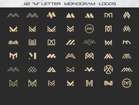 M Letter Logo Bundle Monogram Set|#logodesigner #logodesign #logoprinting #logo Mg Monogram Logo, Two Letters Logo, 2 Letter Logo, M Monogram Logo, Printing Logo Design, M Lettering, Ml Logo, M Logos, Book Fonts