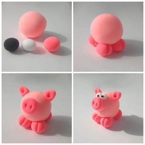 Plastalina Modeling Clay Ideas, Plasticine Ideas Easy, Modeling Clay Ideas Step By Step Easy, Figure Od Plastelina, Playdoh Ideas Creative, Easy Modeling Clay Ideas Animals, Plastilina Ideas, Plastelina Figures Easy, Plastelin Ideas