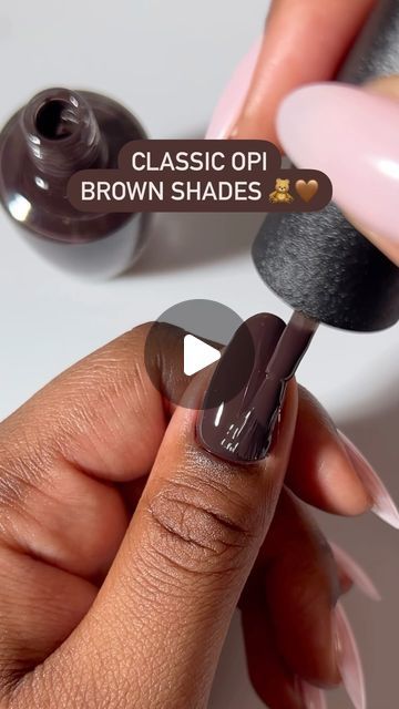 OPI on Instagram: "The perfect brown shade doesn’t exi…. 💅 OPI brown shades that would like a word:
Brown to Earth 🐻
Espresso Your Inner Self ☕️
That’s What Friends are Thor 🍂
Chocolate Moose 🍫

#OPI #OPIObsessed #BrownNails" Thats What Friends Are Thor Opi, Espresso Your Inner Self Opi, Brown To Earth Opi, Opi Brown To Earth, Opi Espresso Your Inner Self, Opi Brown Nail Polish, Opi Chocolate Moose, Opi Brown, Espresso Nails