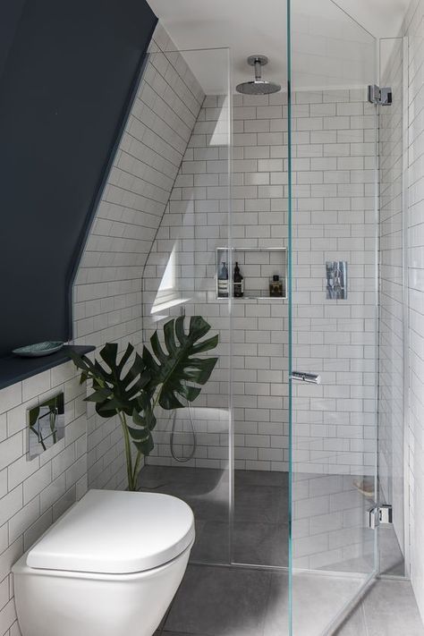 Small Attic Bathroom, تحت الدرج, Small Shower Room, Victorian Terraced House, Ensuite Shower Room, Loft Bathroom, Key Ideas, Attic Conversion, Attic Bathroom