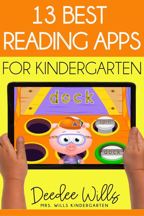 Best Reading Apps, Learn To Read Kindergarten, Techie Teacher, Teaching Lessons Plans, Reading Comprehension Kindergarten, Read Aloud Activities, Early Reading Skills, Phonemic Awareness Activities, Reading For Beginners