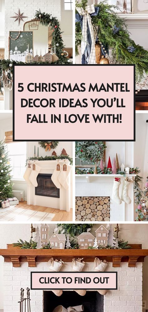 ❄️ Looking for festive inspiration? Our article showcases 5 must-try Christmas mantel decorating ideas that will make your fireplace the star of the season. Discover beautiful mantle decor now! Click to learn more! 🎅✨ Mantel Christmas Decor With Tv, How To Decorate Mantle With Tv Above It For Christmas, Xmas Mantels Ideas Fireplace Mantles, Minimalist Christmas Mantle Decor, Organic Modern Mantle Decor, Christmas Decor For Mantle Fireplaces, Mantel Decorating Ideas For Christmas Rustic Simple, Mantel Decorating Ideas Christmas, Fireplace Mantel Christmas Decor