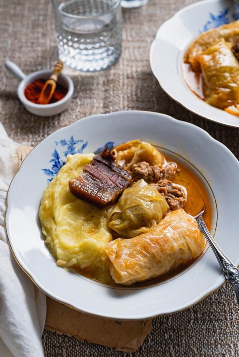 Sarma - Croatian Cabbage Rolls (My Grandma's Recipe) - Food and Mood Traditional Serbian Recipes, Balkan Food Recipes, Serbian Sarma, Sarma Recipe Serbian, Croatian Food Recipes, Bosnian Aesthetic, Croatian Traditions, Sarma Recipe, Traditional Croatian Food