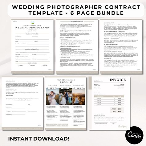 Streamline your wedding photography agreements with our customizable Wedding Photography Contract Template. Protect your business, clarify terms, and ensure a seamless photography experience for both you and your clients. Download now for professional and hassle-free contracts. 📝 Photography Contract Template, Photographers Price List, Photographers Contract, Wedding Photography Contract Template, Wedding Photography Contract, Service Agreement, Photography Contract, Client Service, Contract Template