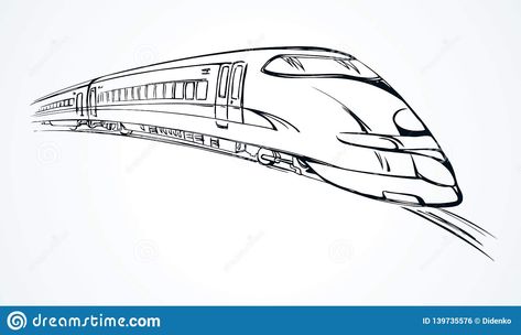 Train Vector, Icon Background, Train Drawing, Drawing Vector, Background Drawing, Vector Sketch, Steel City, Sketch Illustration, Stock Vector